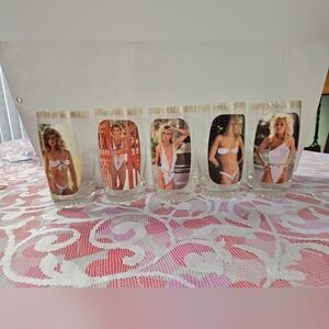 Vintage Peek-a-Boo Adult Drinking Glasses